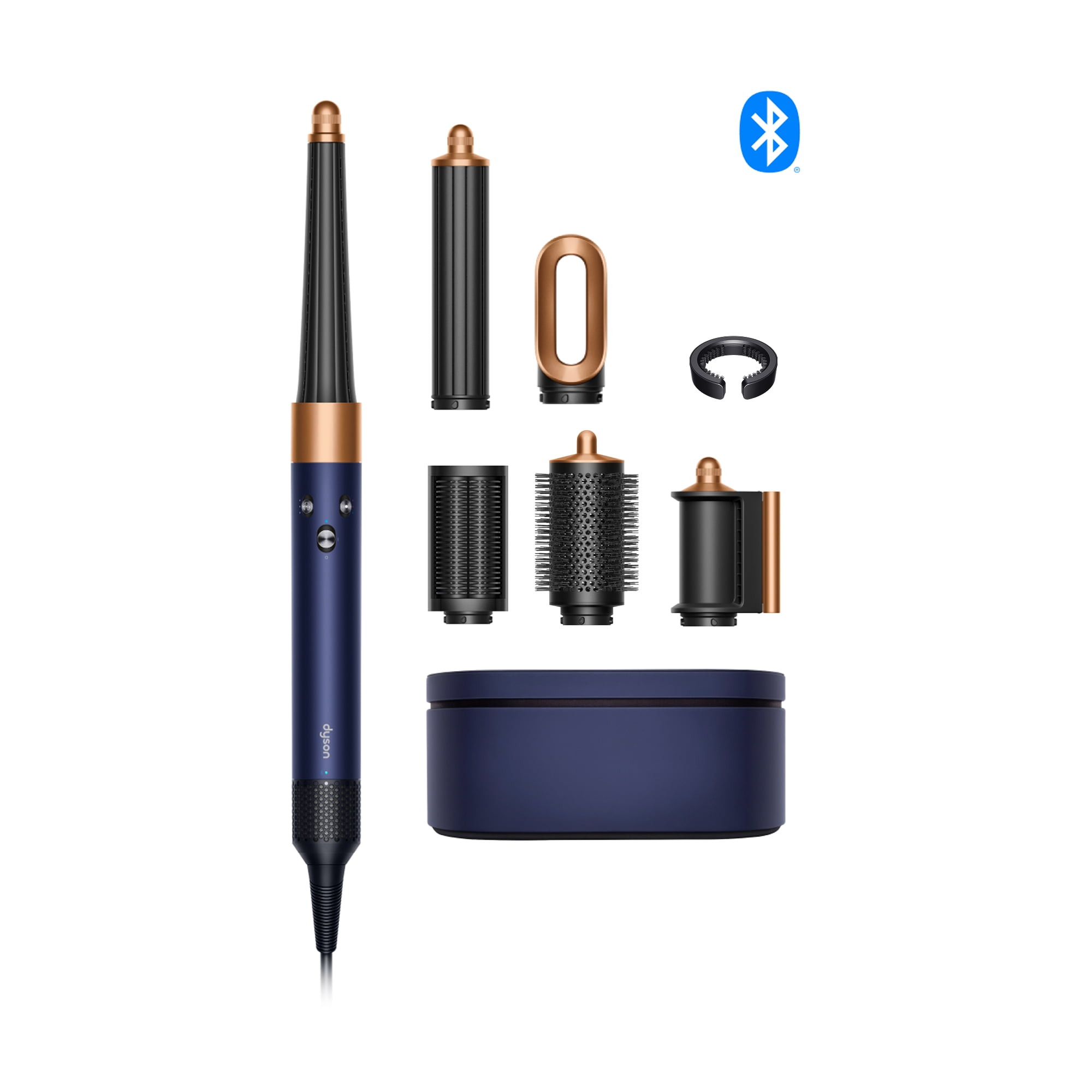 Restored Premium Dyson Airwrap i.d.™ multi-styler Straight+Wavy | Prussian Blue/Rich Copper (Refurbished)