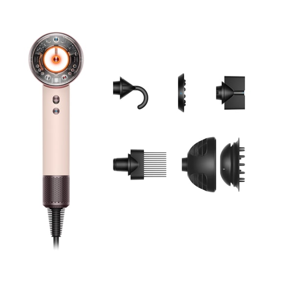 Restored Premium Dyson Supersonic Nuralâ„¢ Hair Dryer | Ceramic Pink/Rose Gold (Refurbished)
