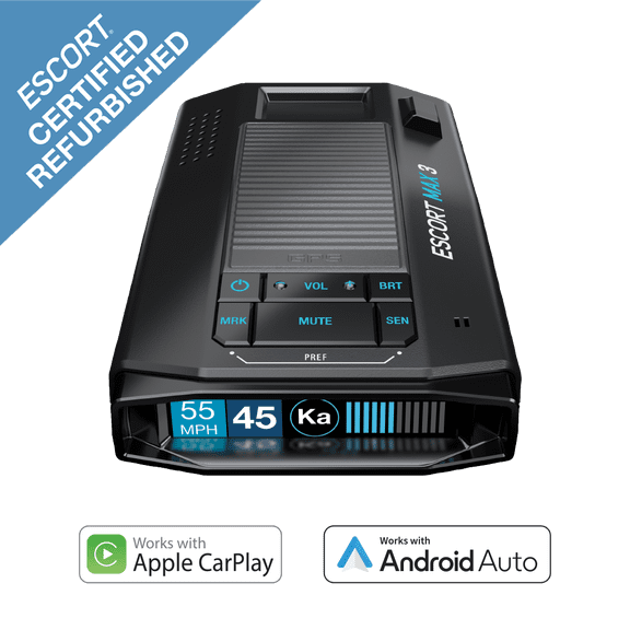 Restored ESCORT MAX 3 Laser Radar Detector Bluetooth Updatable M4++ (Refurbished)