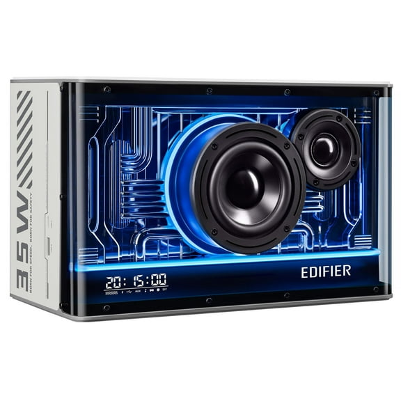 Restored Edifier QD35 Tabletop Bluetooth Speaker - White (Refurbished)