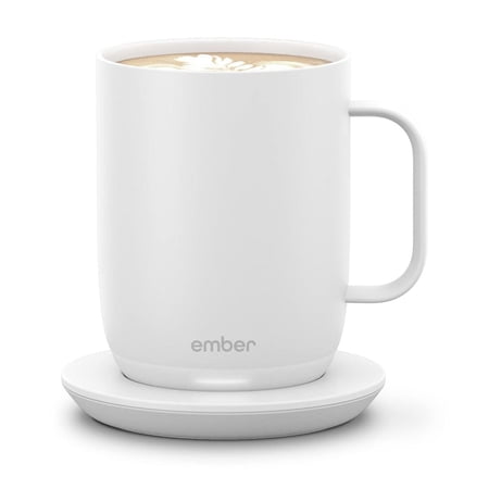 Restored Ember Temperature Control 14oz Smart Mug2 80 Min Battery Life White (Refurbished)