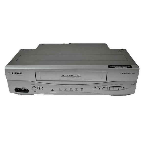 Restored Emerson EWV603 VCR w/ Original Remote, Manual, A/V Cables, & HDMI Converter