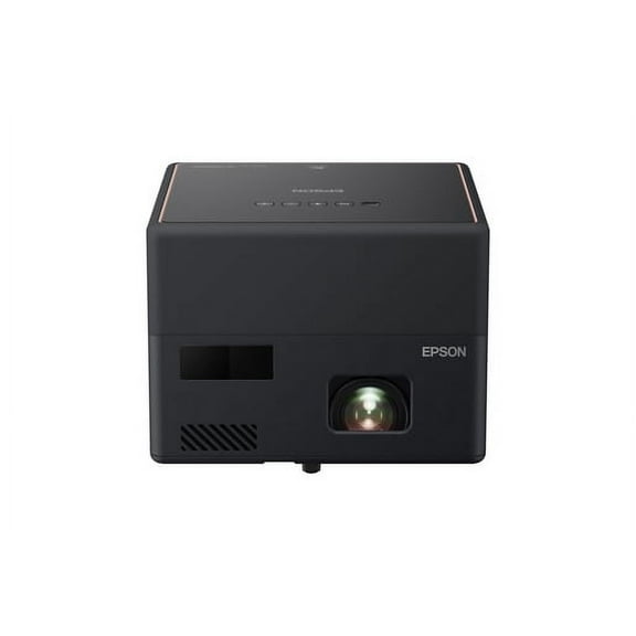 Open Box Restored Epson EpiqVision Mini EF12 3LCD Projector, 16:9, Portable, Black