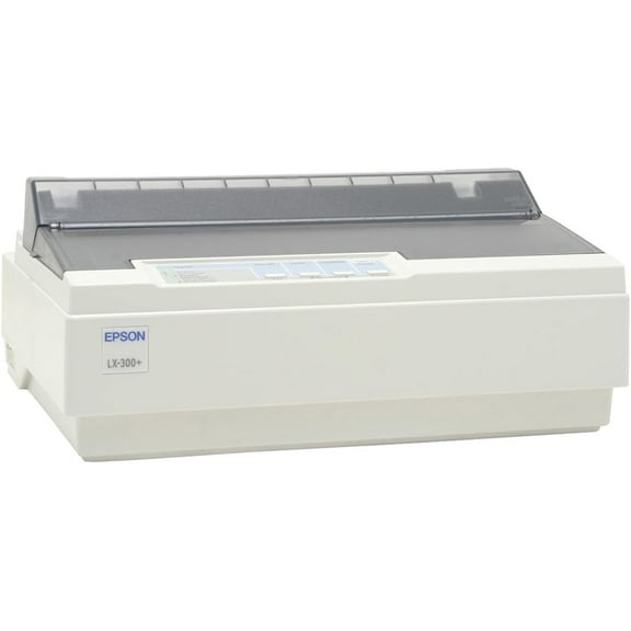 Restored Epson LX-300 Plus 9-Pin Dot Matrix Impact Printer, Reliable Continuous Paper Printer, Model C294001