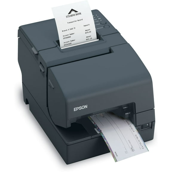 Restored Epson TM-H6000IV Multifunction Printer, 9-Pin Dot Matrix, Without MICR, Drop-in Validation, Parallel & USB Interfaces, No PS-180, C31CB25A8791 (Refurbished)