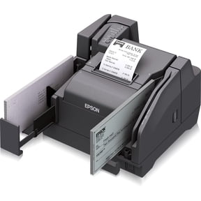 Restored Epson TM-S9000 Multifunction Check Scanner and Receipt Printer, 110 DPM, MSR Reader, USB Hub, Model A41A267001
