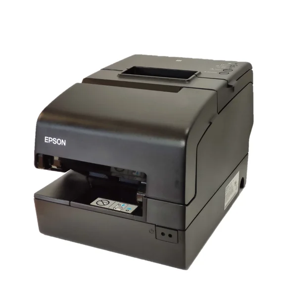 Restored Epson, USB/Ethernet Receipt Printer – MICR Check Reader, Endorser, High-Speed POS Printing, P/N: TM-H6000V (Refurbished)