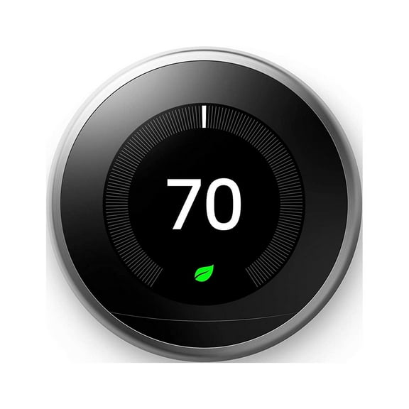 Restored Fair Google Nest Learning Thermostat - 3rd Generation - Stainless Steel (Refurbished)