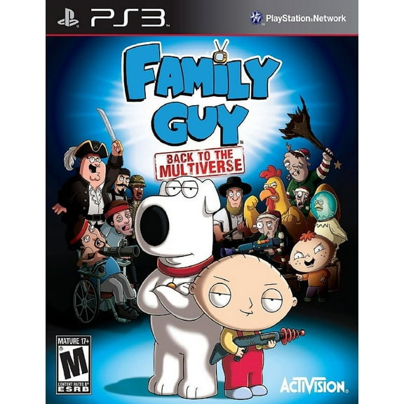 Restored Family Guy: Back to the Multiverse (Playstation 3, 2012) Shooter Game (Refurbished)