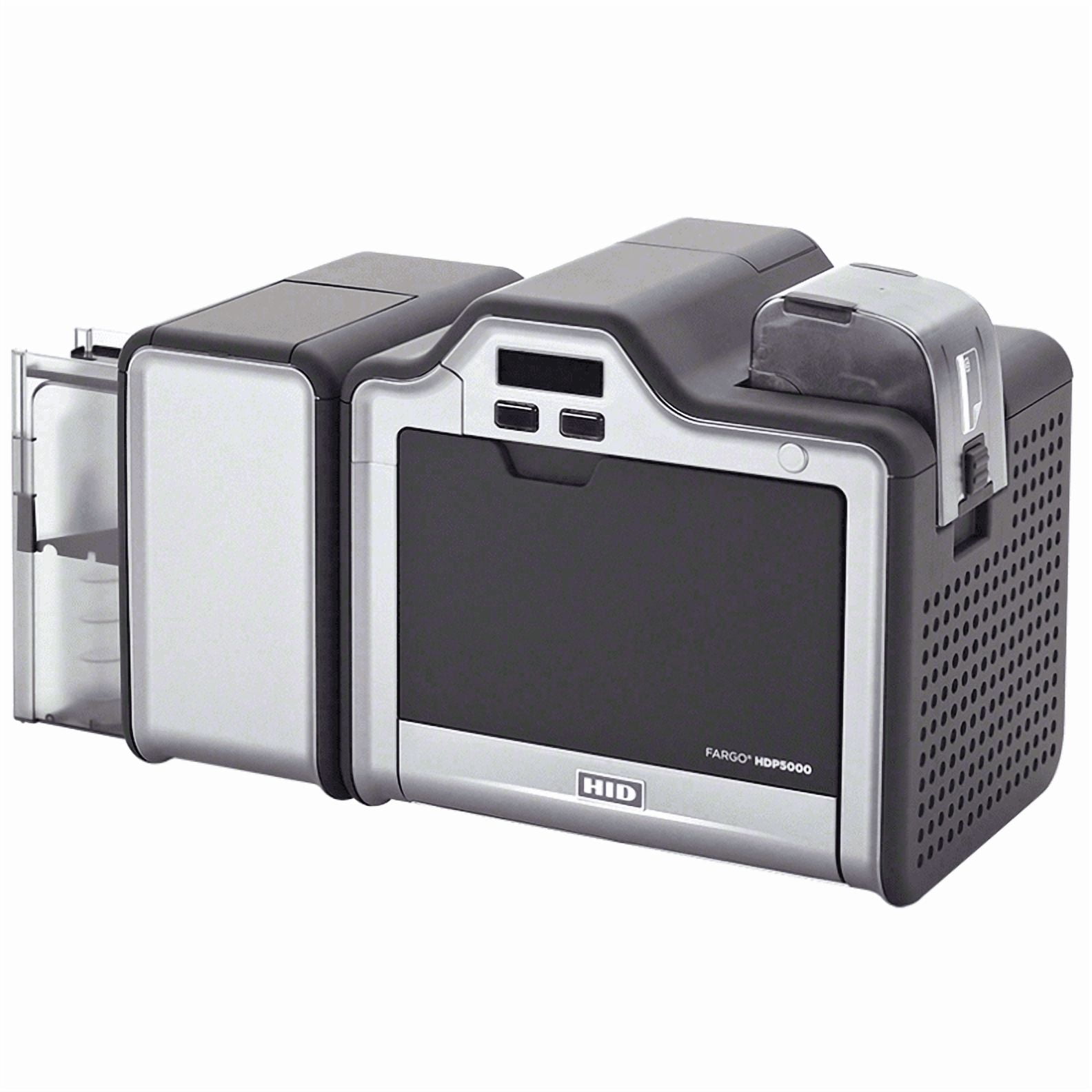 Fargo HID HDP5000 Dual-Sided ID Card Printer (89641) | 300 dpi Retransfer, Magnetic Stripe Encoding, Ethernet & USB