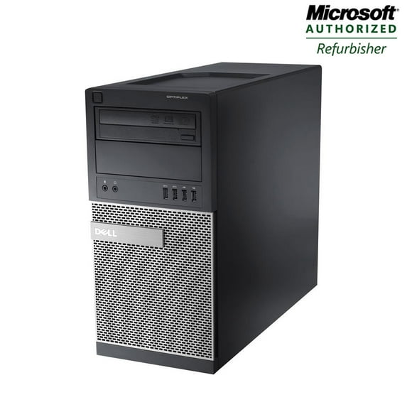 Restored Fast Dell OptiPlex Desktop Computer Tower PC Intel Quad Core i5-4570 3.2GHz Processor 8GB RAM 1TB Hard Drive Wi-Fi DVD Windows 10 Pro (Refurbished)