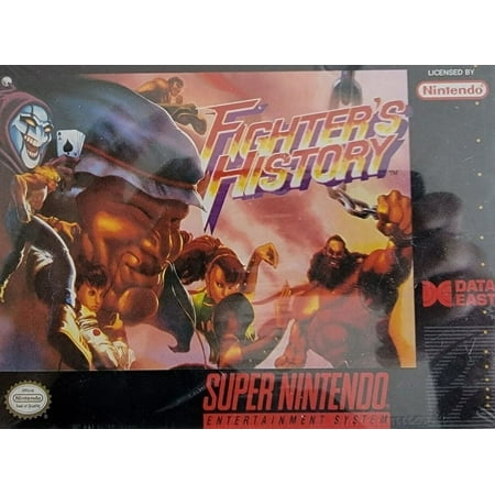 Restored Fighter's History (Super Nintendo, 1994) SNES Video Game (Refurbished)