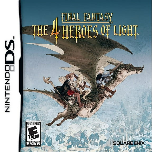 Restored Final Fantasy: The 4 Heroes of Light (Nintendo DS, 2010) RPG Game (Refurbished)