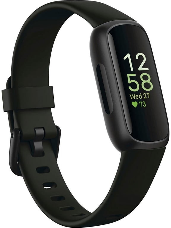 Restored Fitbit Inspire 3 Health & Fitness Tracker with Stress Management, Midnight Zen, Unisex, Adult
