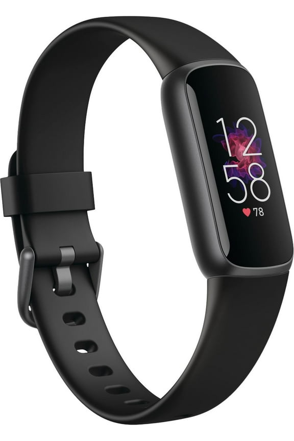 Restored Fitbit Luxe Fitness & Wellness Tracker Black / Graphite (Refurbished)
