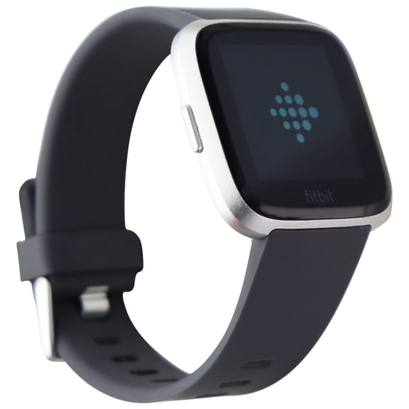 Restored Fitbit Versa (1st Gen) Smartwatch Activity Tracker - Silver/Gray (FB504) (Refurbished)