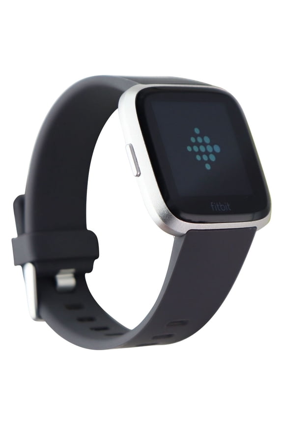 Restored Fitbit Versa (1st Gen) Smartwatch Activity Tracker - Silver/Gray (FB504) (Refurbished)