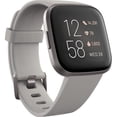thumbnail image 1 of Restored Fitbit Versa 2 Health & Fitness Smartwatch Stone / Mist Gray Aluminum (Refurbished), 1 of 8