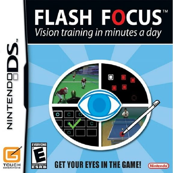 Restored Flash Focus: Vision Training in Minutes a Day Nintendo DS & DSi Video Game