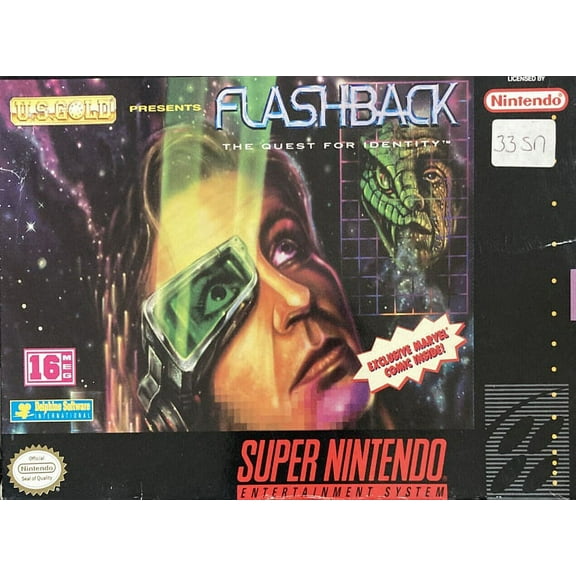 Restored Flashback: The Quest for Identity (Super NES, 1993) (Refurbished)