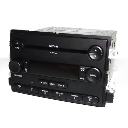 Restored Ford Five Hundred 2005 AM FM 6 Disc mp3 CD Radio w Bluetooth Part 5G1T-18C815-EB (Refurbished)