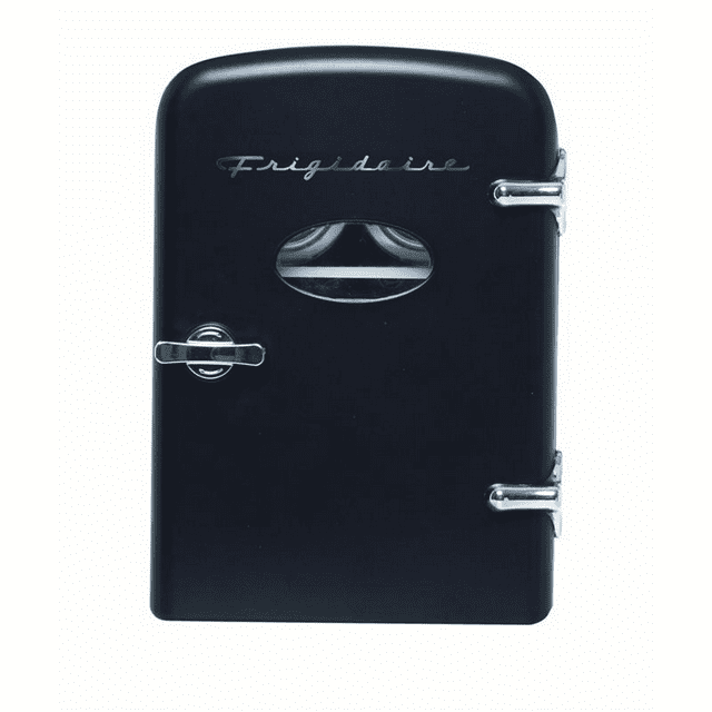 Restored Frigidaire Portable Retro 6-can 4 Liters Mini Fridge Black EFMIS129-BLACK (Refurbished)