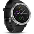thumbnail image 1 of Restored GARMIN vivoactive 3 Smartwatch GPS - Black Stainless Steel (Refurbished), 1 of 8