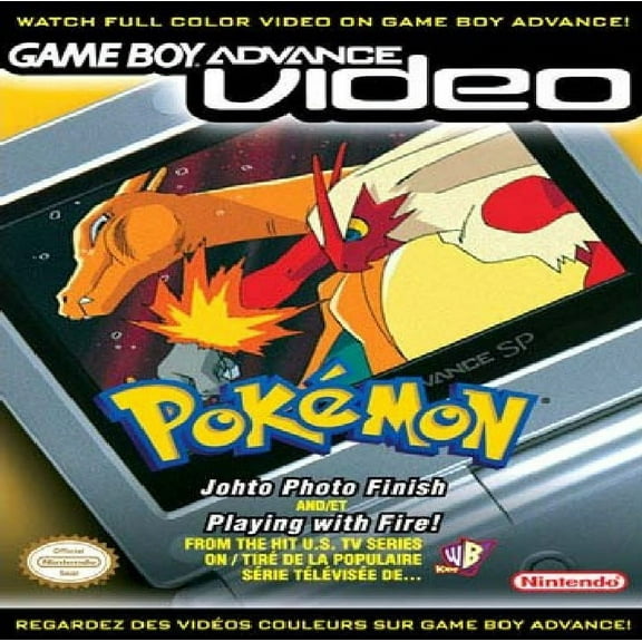 Restored GBA Video: Pokemon-Johto Photo Finish and Playing with Fire! (Gameboy Advance, 2006) RPG Game (Refurbished)