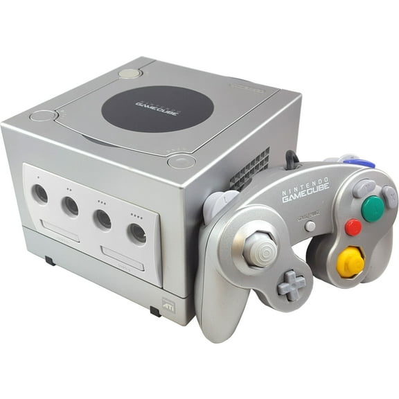 Restored Gamecube Console Platinum with Controller and 251 Block Memory Card (Refurbished)