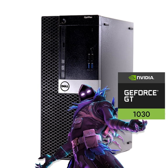 Restored Gaming Dell OptiPlex 5040 Fast Desktop PC, Intel Core i56th 16GB Ram, 240GB SSD, 500GB HDD, Nvidia GT 1030 Graphics, 16GB Flash Drive, Keyboard & Mouse, WiFi, Bluetooth, Windows 10 Pro (Refurbished)