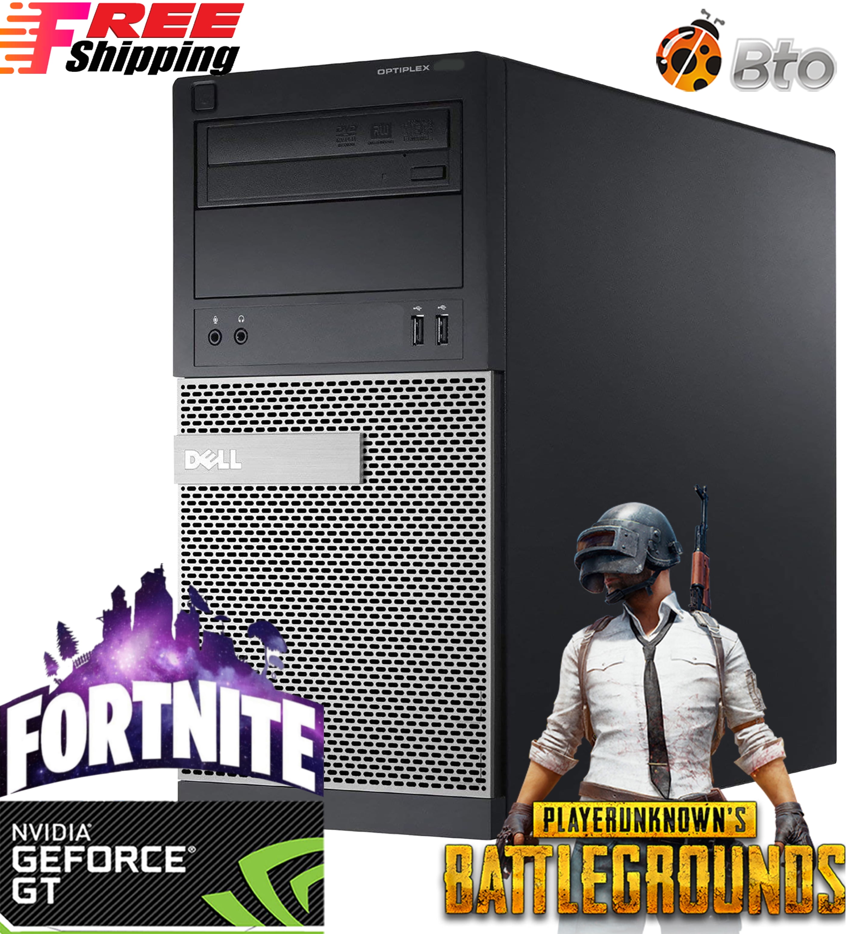Restored Gaming Dell OptiPlex Desktop Tower Computer PC Intel Core i5 3.2GHz Processor 16GB Ram