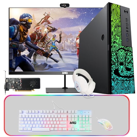 Restored Gaming Desktop PC Computer, TechMagnet Cobra, Intel Core i5 12th Gen, GT 1030, 32GB RAM, 256GB SSD, 2TB HDD, 27 Inch 165Hz LED Gaming Monitor, 4 in 1 Gaming Kit, Webcam, Win 11 Home (Refurbished)