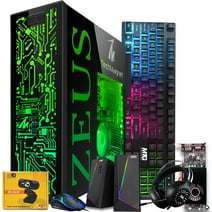 Restored Gaming Desktop PC, Intel Core i7 6th Gen, TechMagnet Zeus Pro 6, GT 1030, 16GB ARGB RAM, 1TB SSD + 2TB HDD, 4 in 1 Gaming Kit Webcam, WiFi, Win10 Pro (Refurbished)