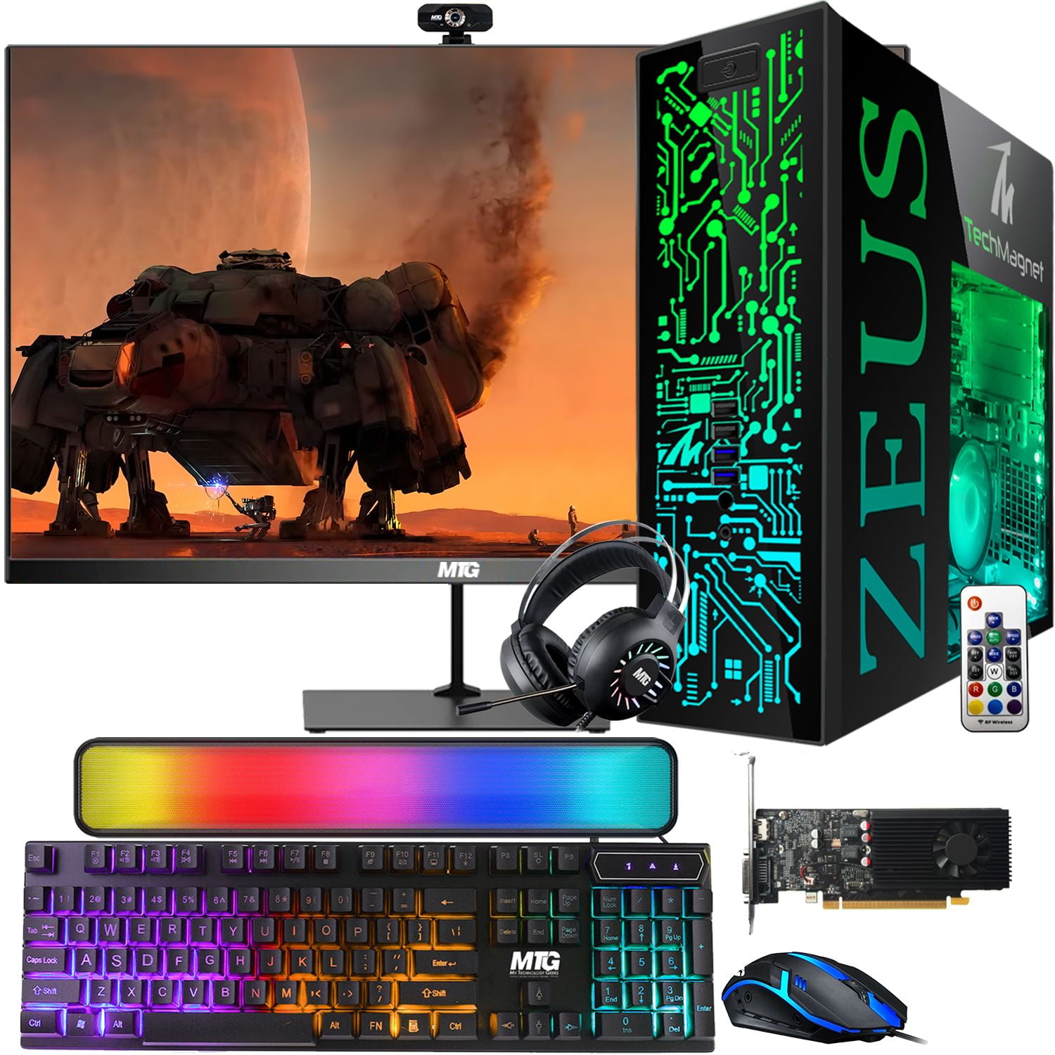 Restored Gaming Desktop PC, Intel i5 6th Gen, TechMagnet Zeus Pro 6, GT ...