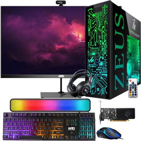 Restored Gaming Desktop PC, Intel i7 4th Gen, TechMagnet Zeus Pro 4, GT 1030, 16GB RAM ARGB, 1TB SSD + 2TB HDD, 22 Inch Monitor, RGB Front Panel 385 patterns, RGB Kit, Win 10 Pro (Refurbished)
