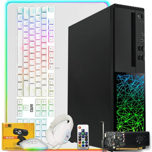 Restored TechMagnet Gaming Desktop PC,Intel i5 6th Gen,Galaxy 6,16GB RAM,240GB SSD,GT 1030,4 in 1 Gaming Kit,Webcam,Windows 11 Pro