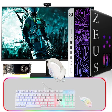 Restored HP G3 Gaming Desktop PC Intel i7 6th Gen RX 550 Graphics, 16GB RAM, 512GB SSD | 2TB HDD MTG 22 Inch Monitor 4 in 1 Gaming Kit Webcam WiFi Win 10 Pro (Refurbished)