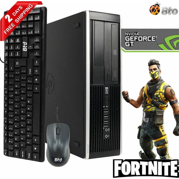 Restored Gaming HP Compaq Pro 6300 sff computer Desktop PC Intel Core i5 Processor, 16GB Ram, 1TB Hard Drive, 120GB SSD, NVIDIA GeForce GT 1030 DDR5, includes WiFi, Windows 10 (Refurbished)