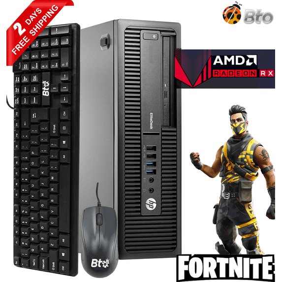 Restored Gaming HP EliteDesk 800 G1 sff Computer Desktop PC, Intel Core i7 Processor, 16GB Ram, 1TB Hard Drive, 240GB SSD, AMD Radeon RX 550 Phoenix 4GB GDDR5, includes WiFi, Windows 10 (Refurbished)