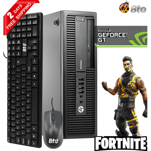 Restored Gaming HP EliteDesk 800 G1 sff Computer Desktop PC, Intel Core i7 Processor, 8GB Ram, 500GB Hard Drive, NVIDIA GeForce GT 1030 DDR5, includes WiFi, Windows 10 (Refurbished)