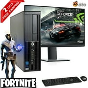 Restored Gaming HP SFF Computer Intel Core i5 2nd Gen. 16GB Ram, 1TB HDD, NVIDIA GT 1030, 22" LCD, Keyboard and Mouse, Wi-Fi, Win10 Home Desktop PC (Refurbished)