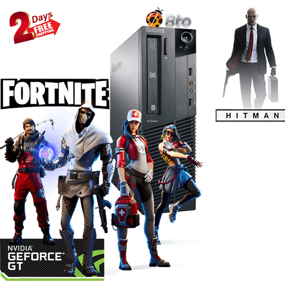 Restored Gaming Lenovo Thinkcentre M82 SFF Desktop Computer Core i5, 16GB Ram, 1TB SSD, Nvidia GT 1030, Keyboard & Mouse, WiFi, Bluetooth, Win10 Home (Refurbished)