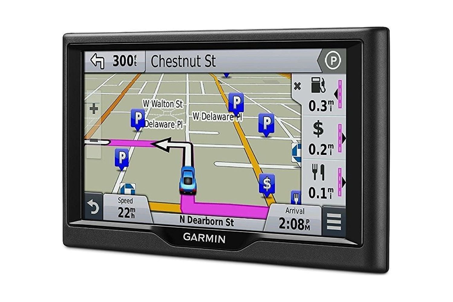 Restored Garmin Nuvi 67LM 6 GPS Navigator w/ Lifetime Maps & Lane