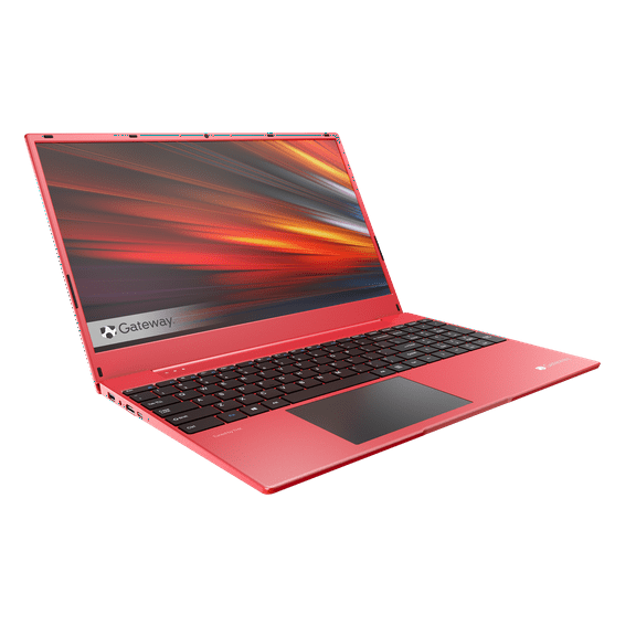 Restored Gateway 15.6" Ultra Slim Notebook, FHD, AMD Ryzen™ 3 3250U, Dual Core, 128GB Storage, 4GB Memory, Tuned by THX™ Audio, 1.0MP Webcam, HDMI, Windows 10 S, Red