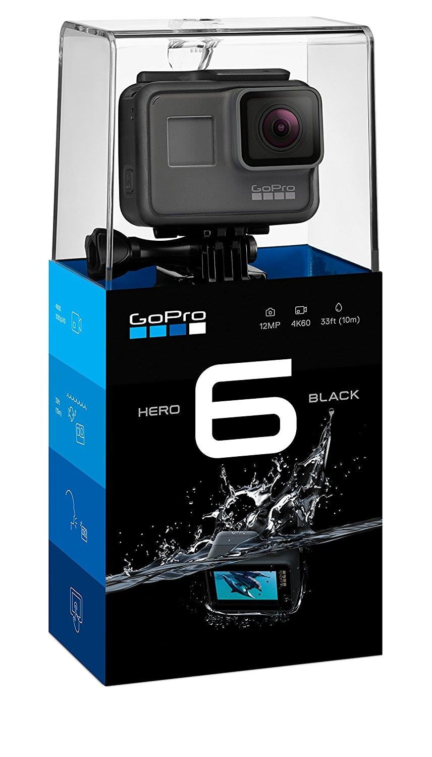 GoPro HERO6 Black CHDHX-601 ネックマウント 純正グリップ三脚shorty付き 防水アクションカメラ 4k60p タッチディスプレイ 送料無料 GoPro HERO 6 Black Digital 4K HD 12MP Action Camera (CHDHX-601) | eBay