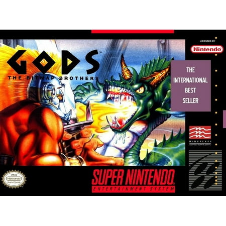 Restored Gods (Super Nintendo, 1992) SNES Video Game (Refurbished)