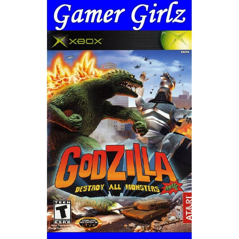 Restored Godzilla Destroy All Monsters Melee Xbox 2003 Fighting Game Refurbished