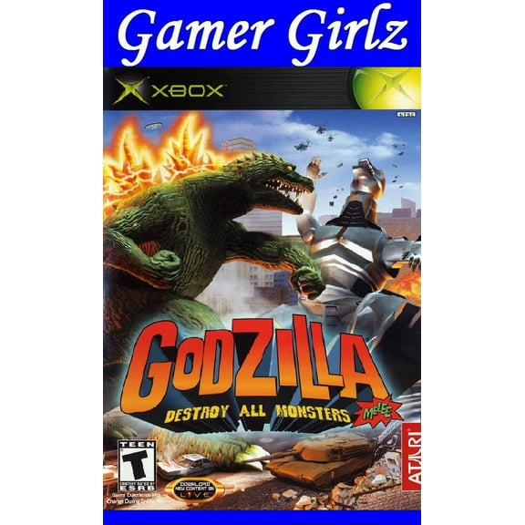 Restored Godzilla: Destroy All Monsters Melee (Xbox, 2003) Fighting Game (Refurbished)