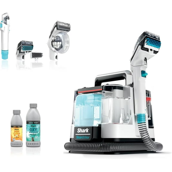 Restored Good Shark StainStriker Portable Carpet & Upholstery Cleaner - Spot, Stain, & Odor Eliminator, PX201 (Refurbished)