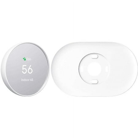 Restored Google GA01334-US Smart Thermostat with Bonus Trim Kit (Snow) (Refurbished)